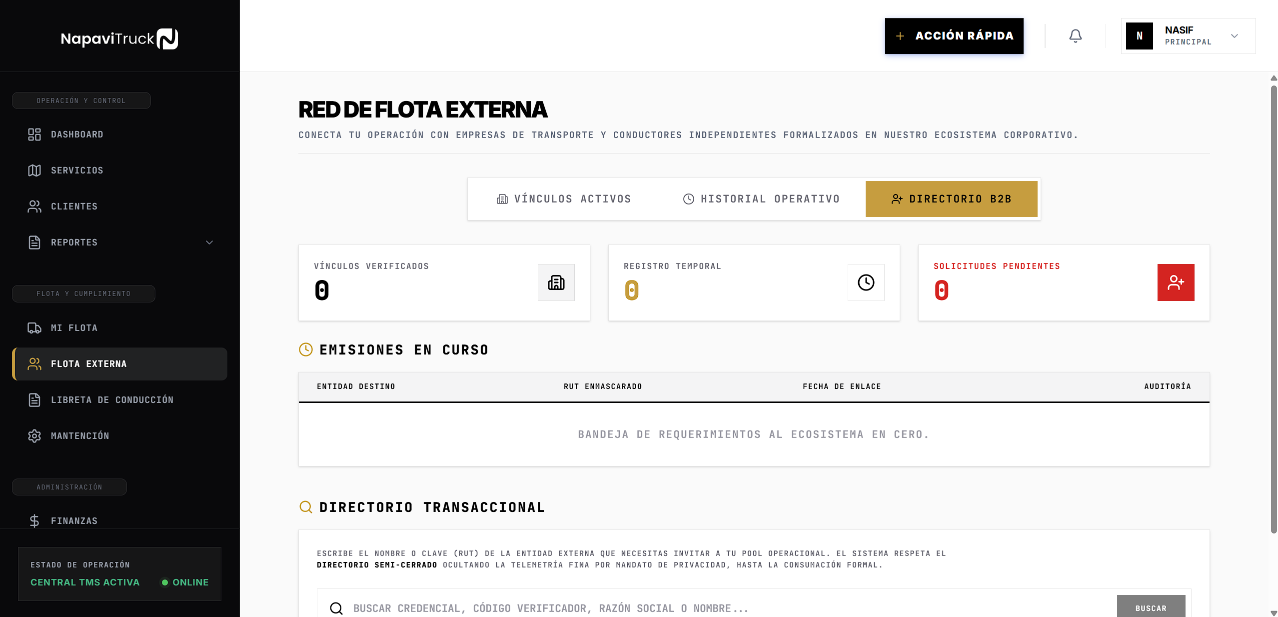 Flota Propia y Terceros